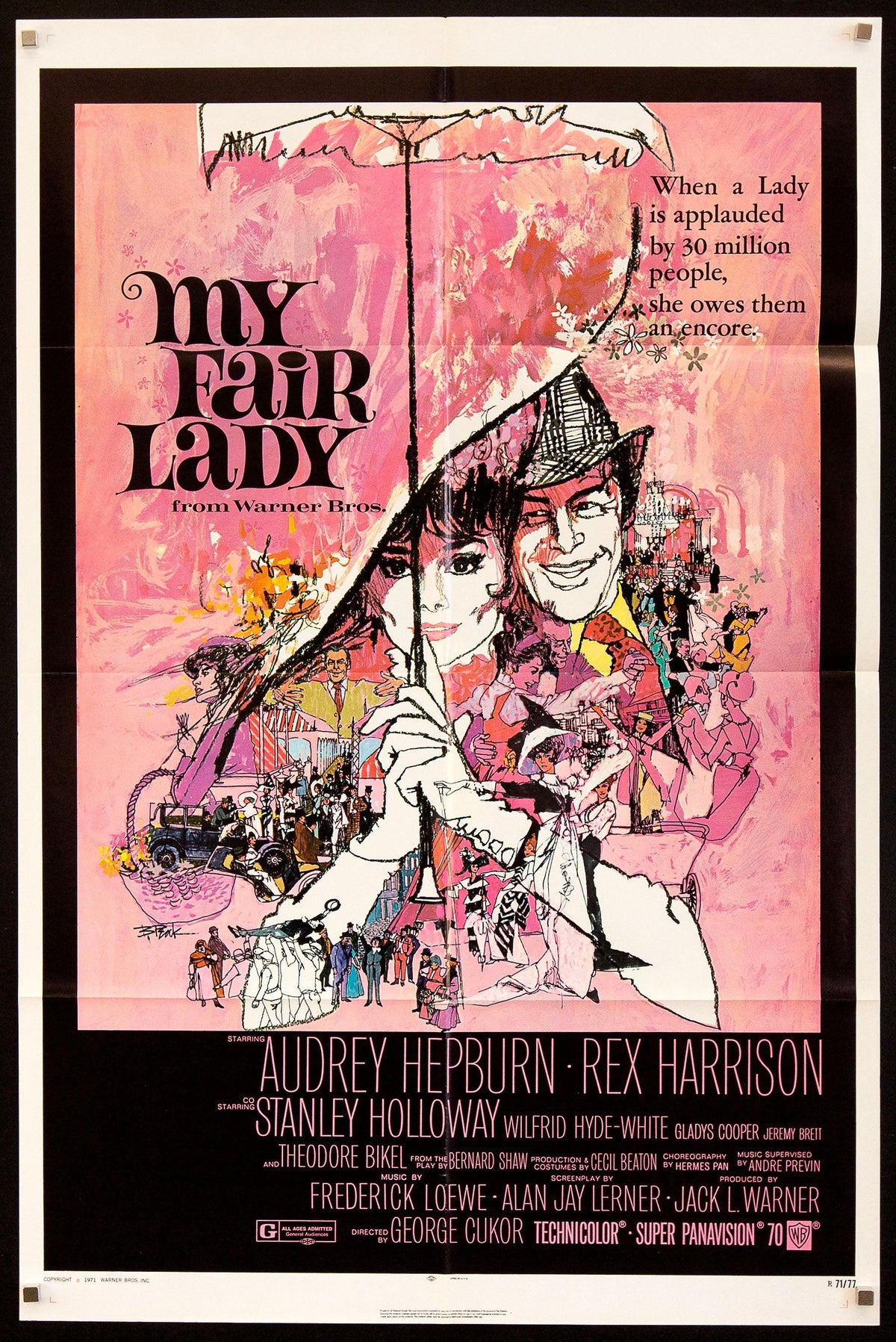 My Fair Lady Original Vintage Movie Poster