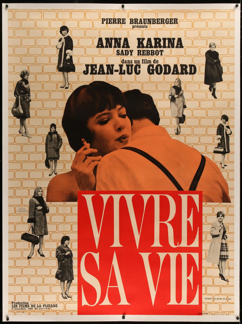 My Life to Live (Vivre Sa Vie) Original Vintage Movie Poster
