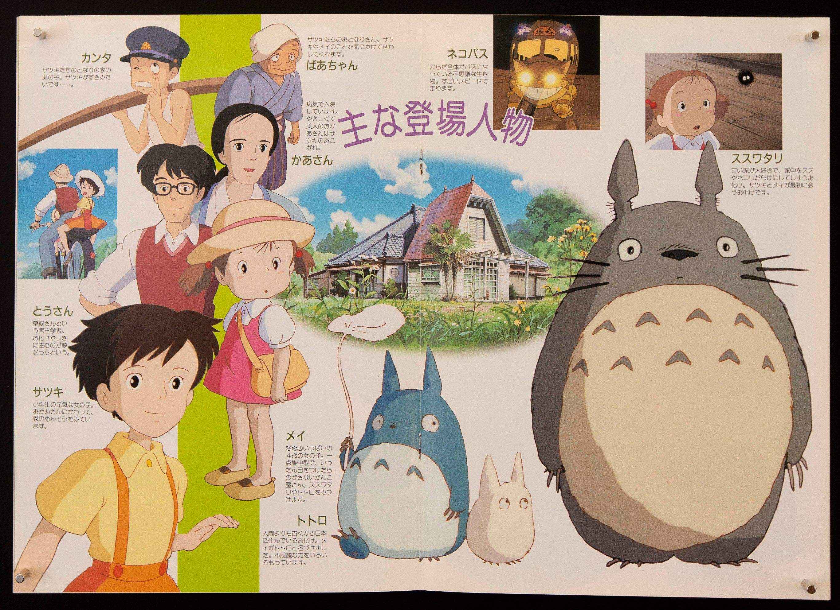 My Neighbor Totoro Movie Poster 1988 Program