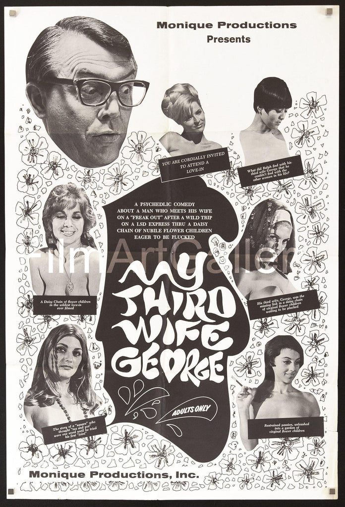 My Third Wife George Original Vintage Movie Poster