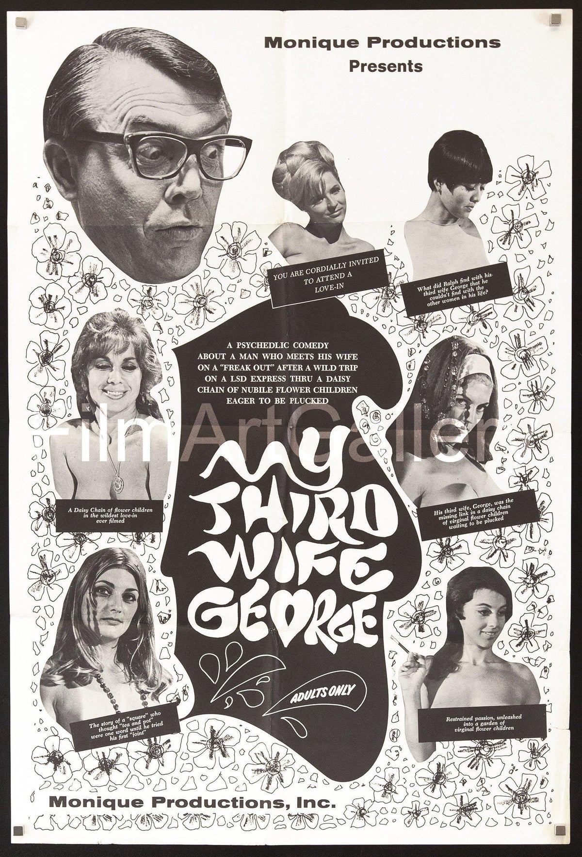 My Third Wife George Original Vintage Movie Poster