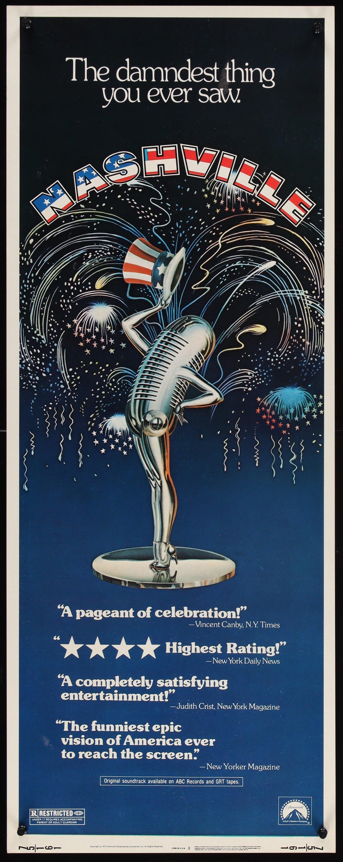 Nashville Original Vintage Movie Poster