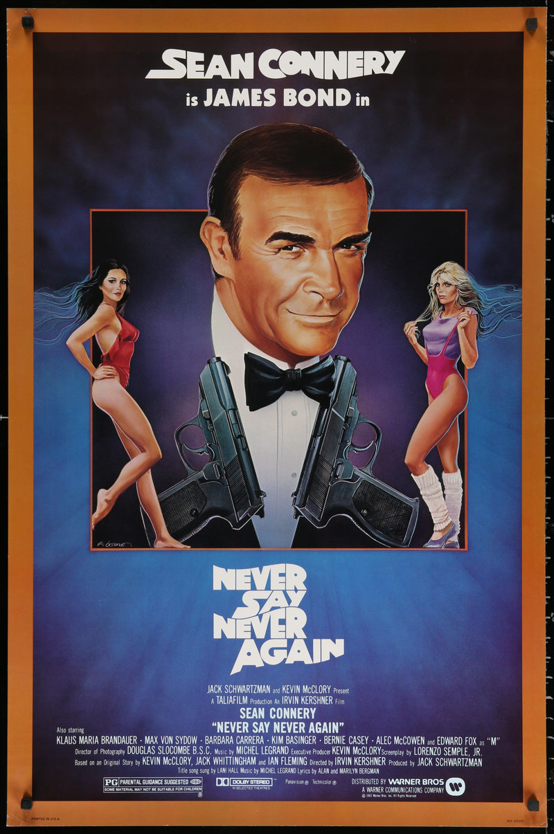 Never Say Never Again 1 Sheet (27x41) Original Vintage Movie Poster