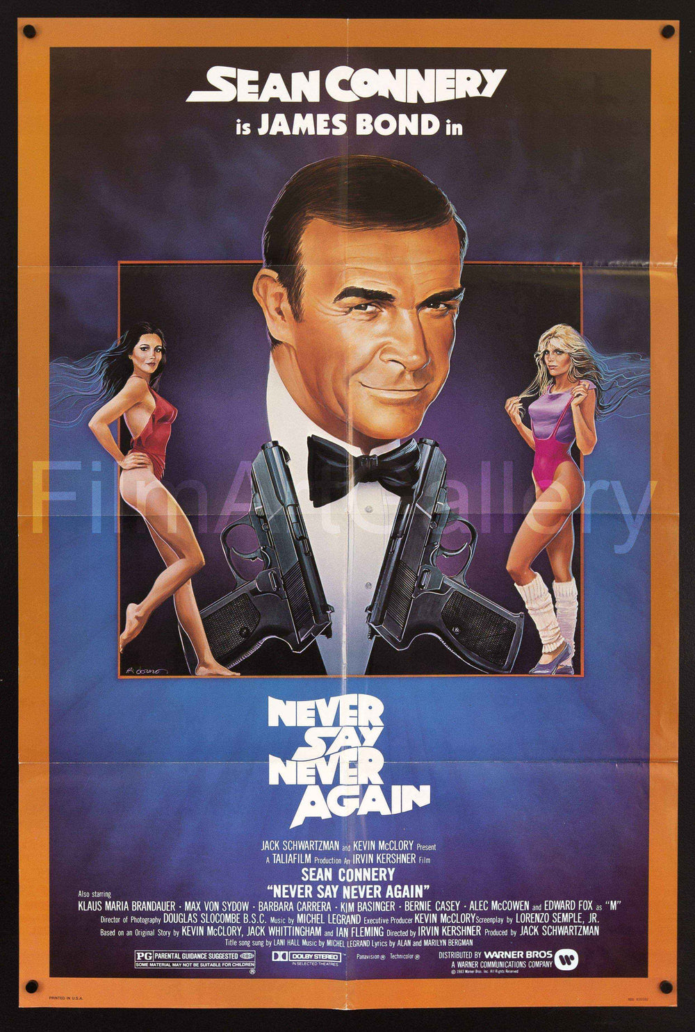 Never Say Never Again Original Vintage Movie Poster