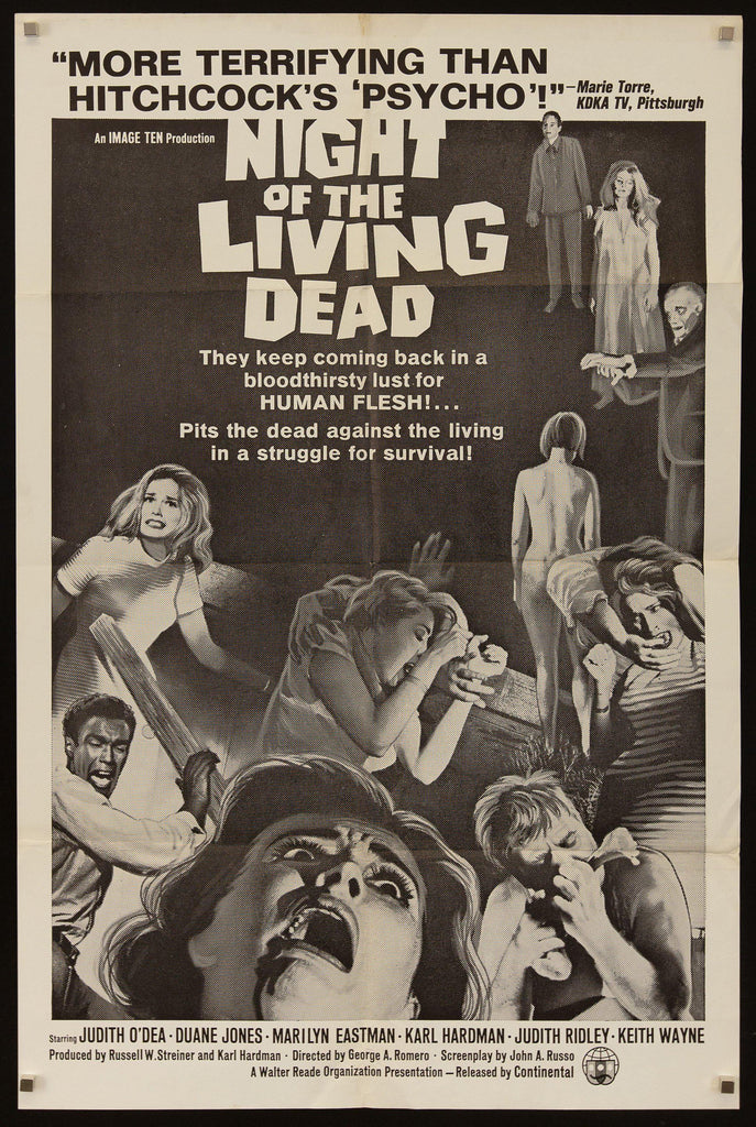 Night of the Living Dead 1 Sheet (27x41) Original Vintage Movie Poster