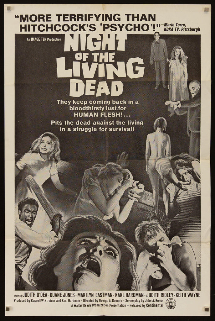 Night of the Living Dead Original Vintage Movie Poster