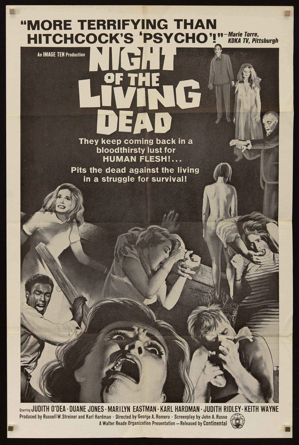 Night of the Living Dead Original Vintage Movie Poster