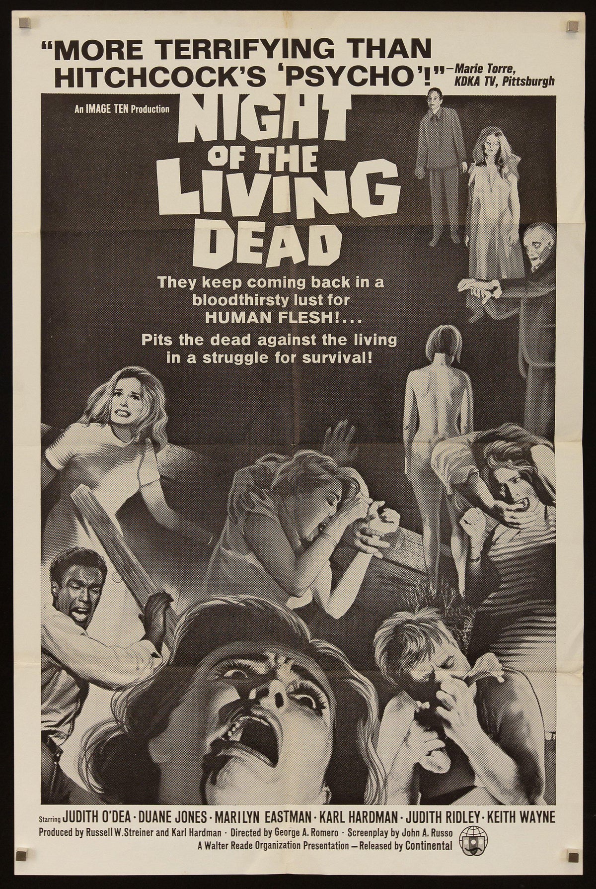 Night of the Living Dead Original Vintage Movie Poster