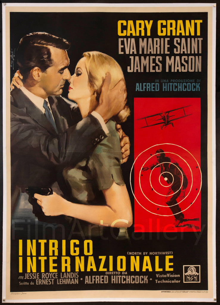 North By Northwest Original Vintage Movie Poster