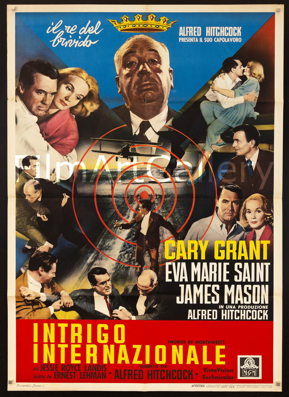 North By Northwest Original Vintage Movie Poster