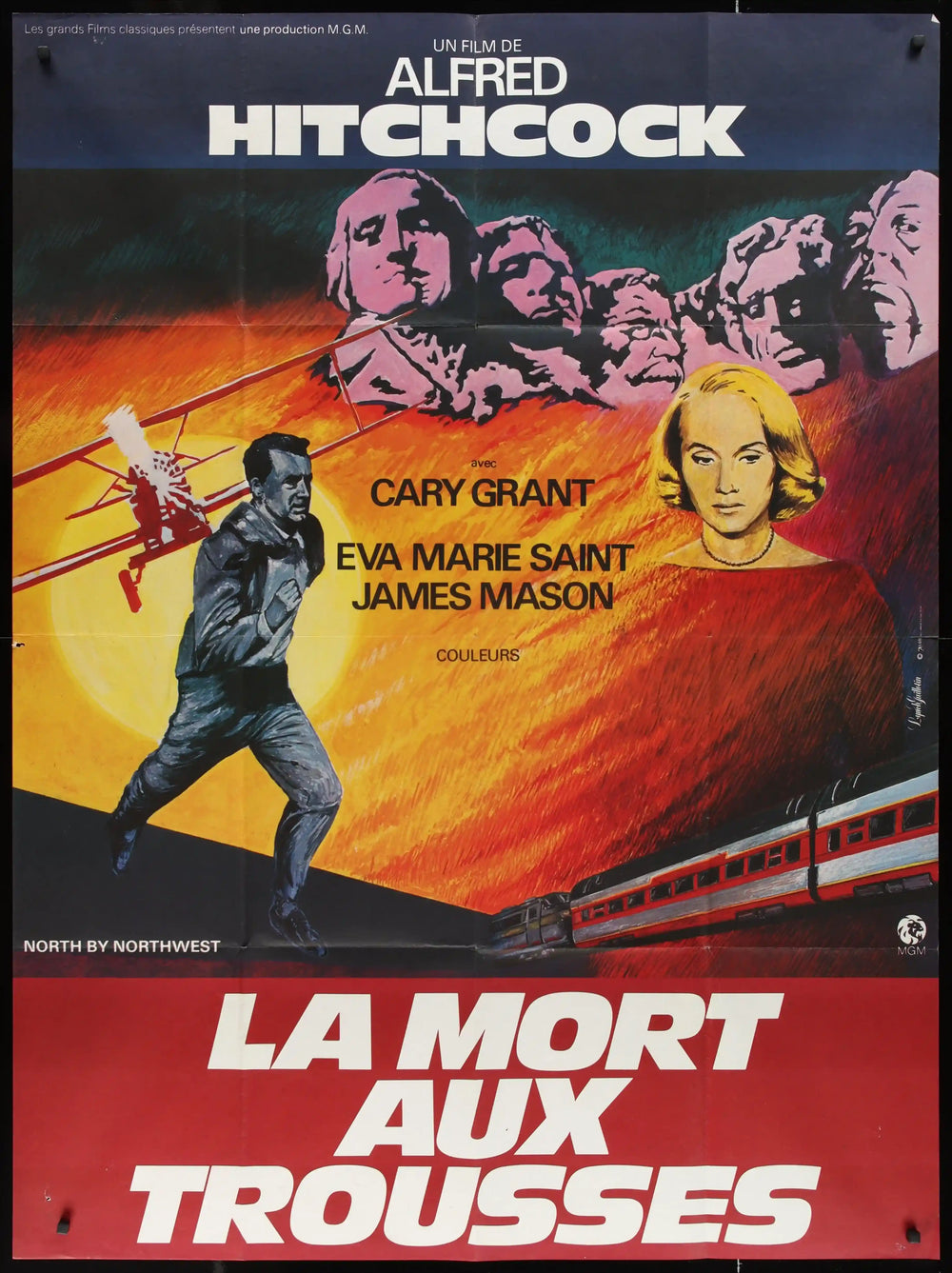 North By Northwest Original Vintage Movie Poster