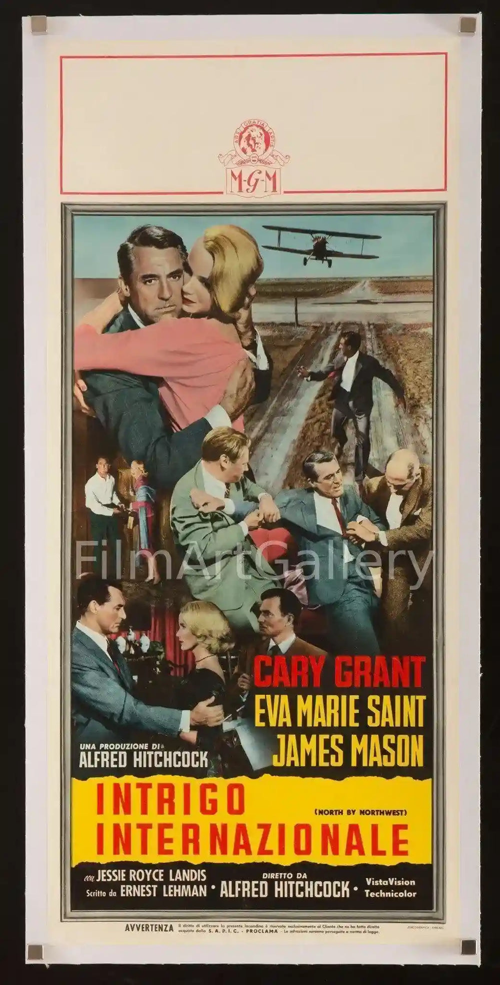 North By Northwest Original Vintage Movie Poster