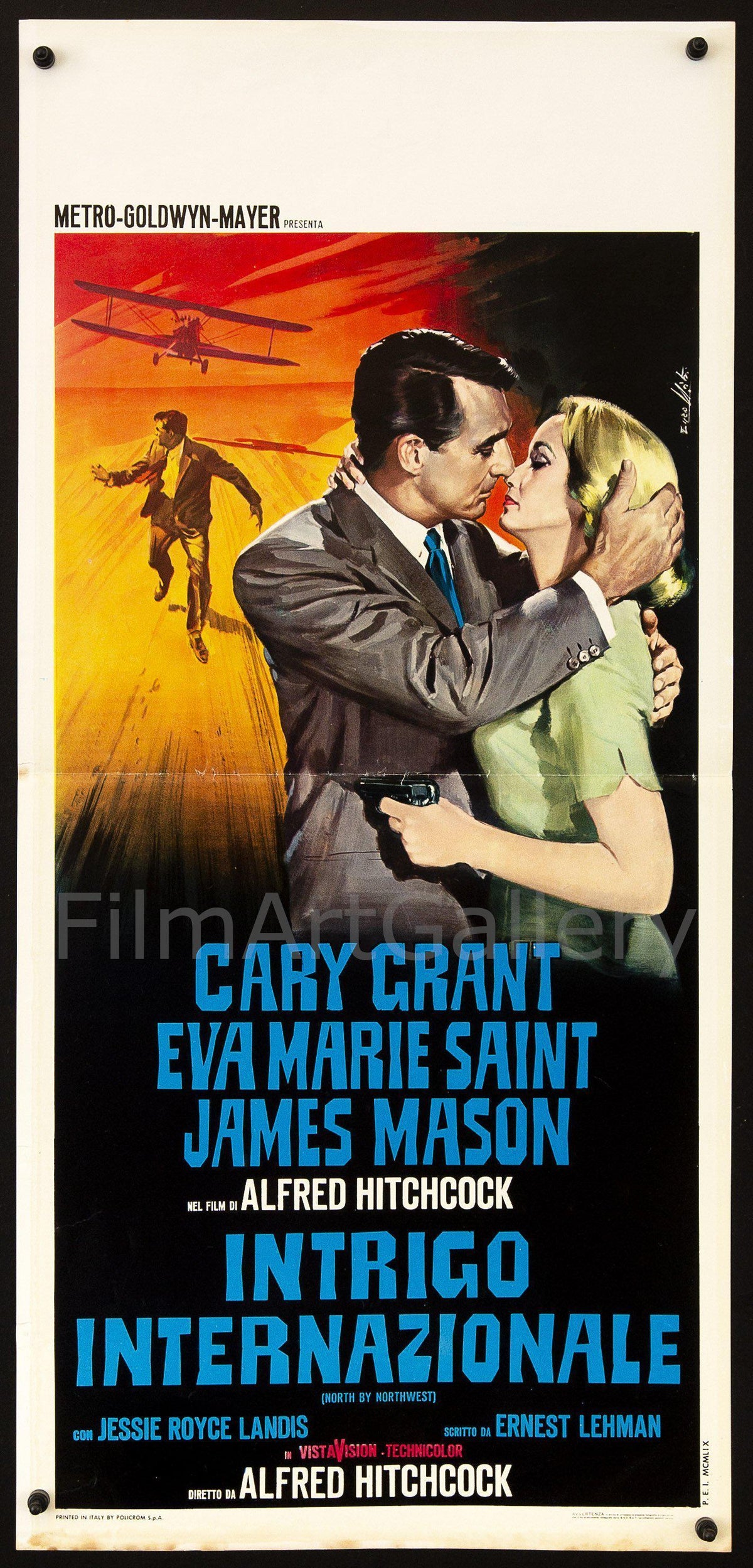 North By Northwest Original Vintage Movie Poster