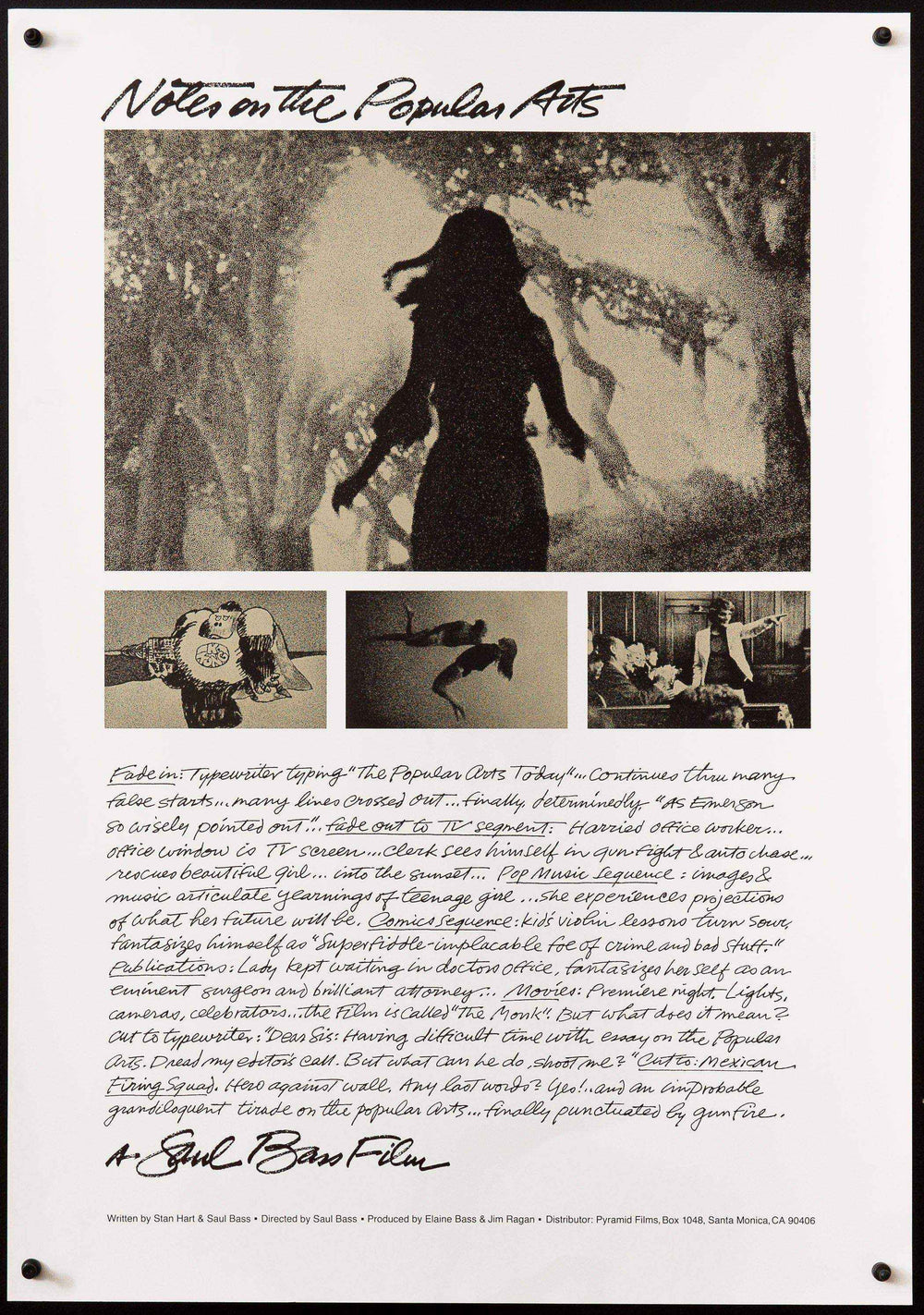 Notes on the Popular Arts Original Vintage Movie Poster