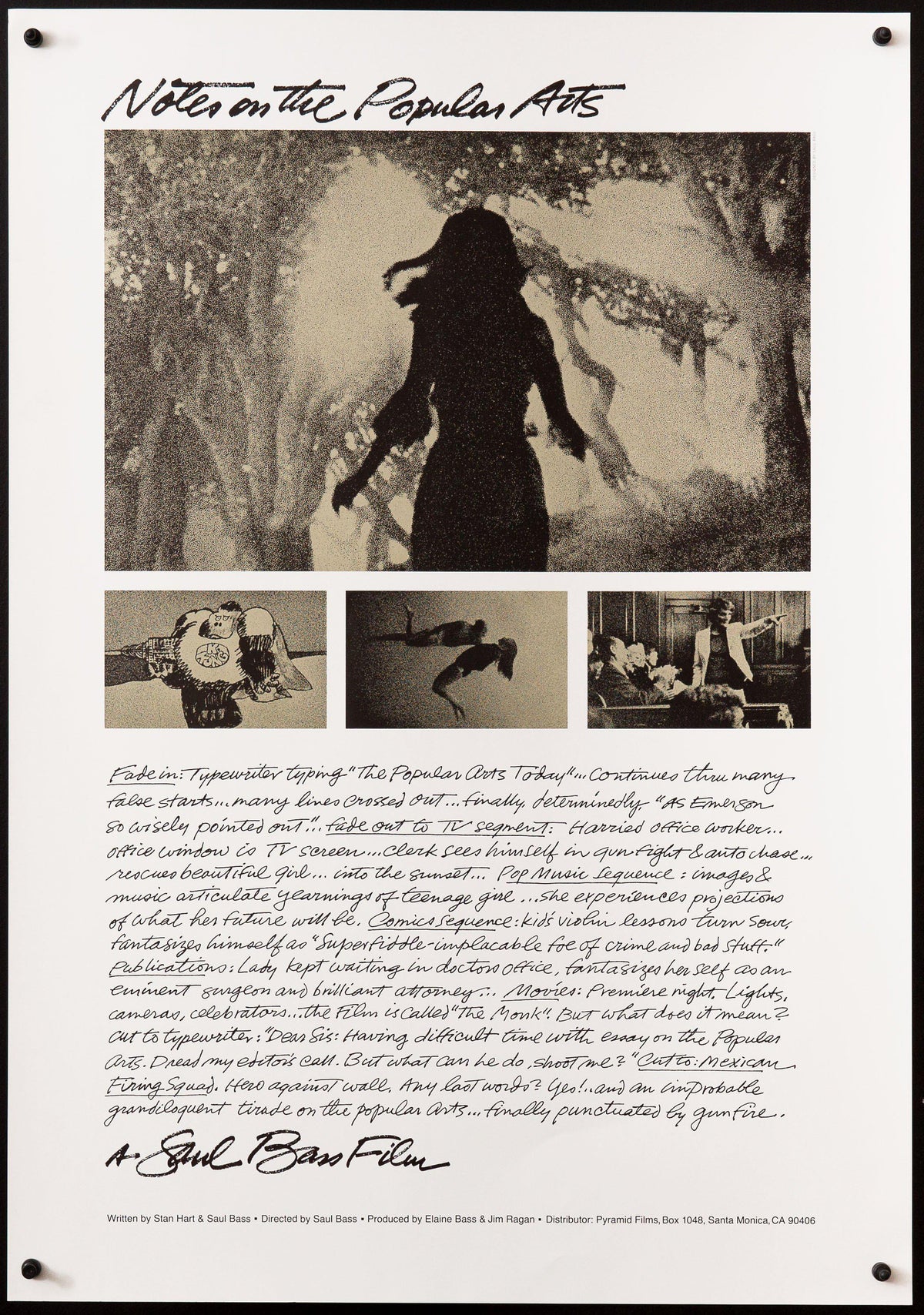 Notes on the Popular Arts Original Vintage Movie Poster