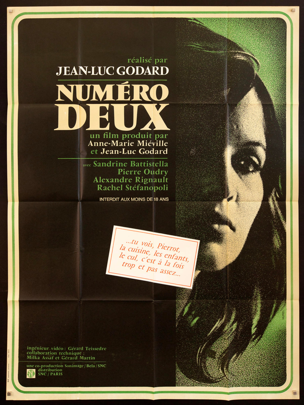 Numero Deux Original Vintage Movie Poster