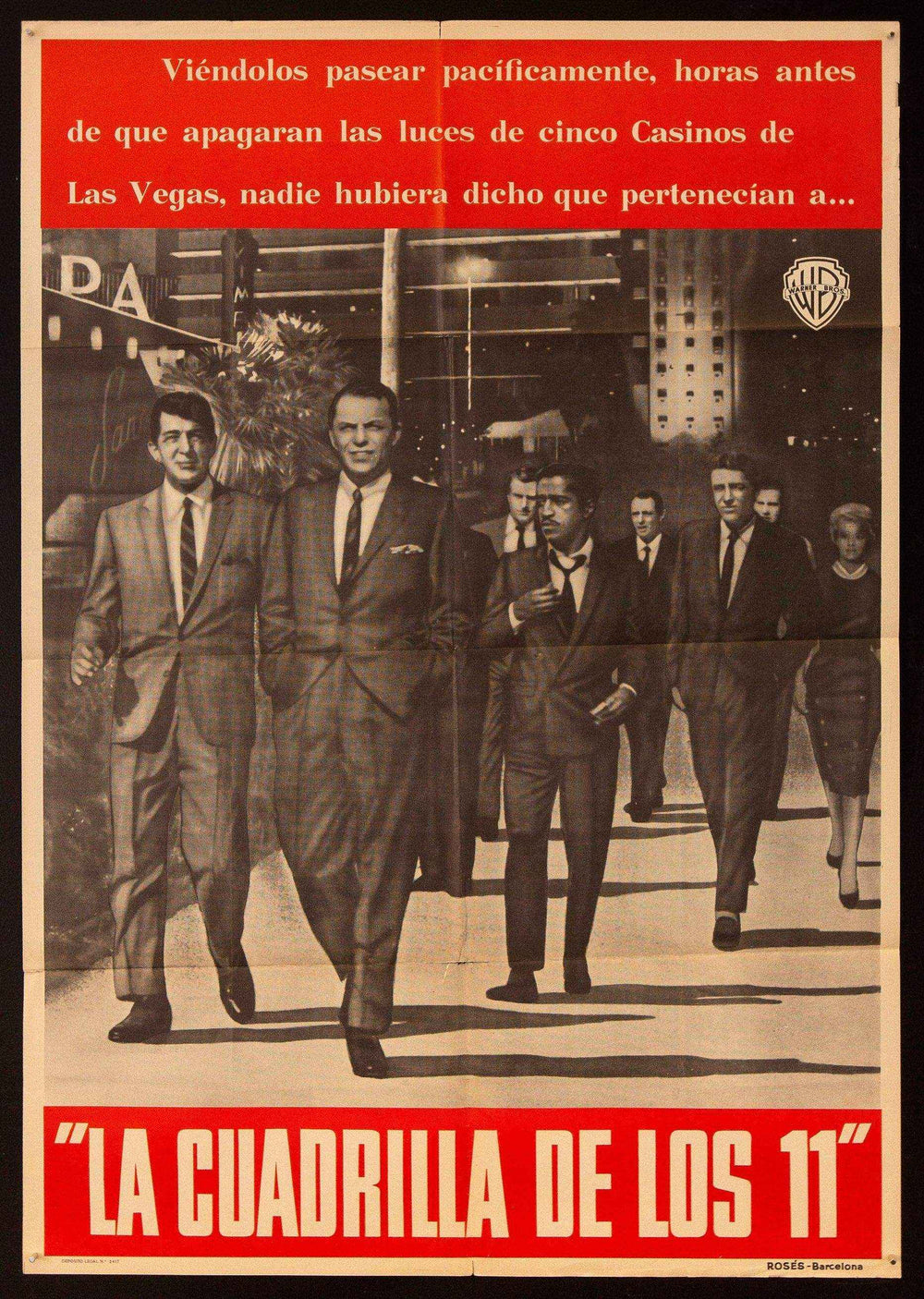 Ocean's 11 Original Vintage Movie Poster