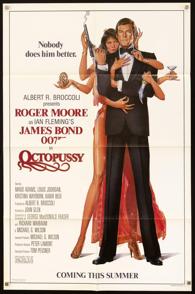 Octopussy Original Vintage Movie Poster