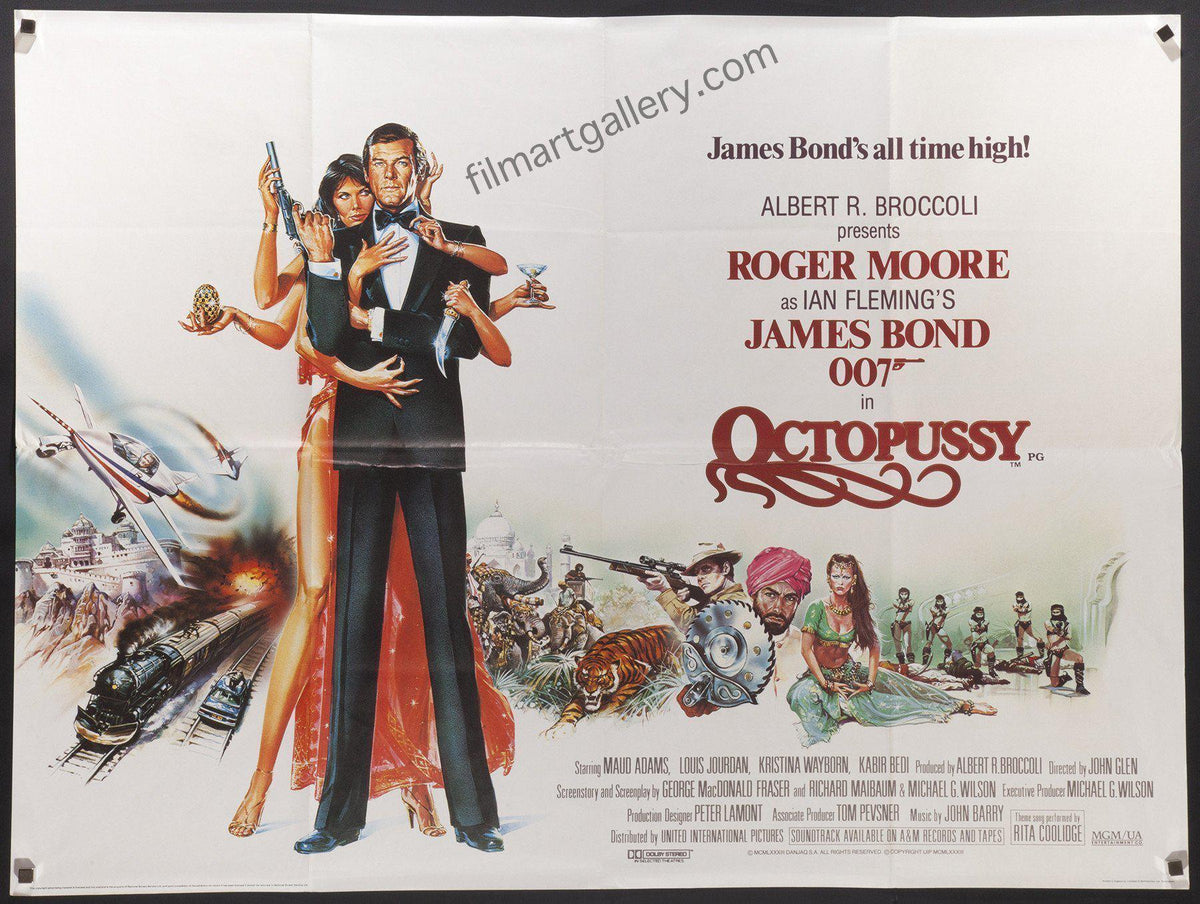 Octopussy Original Vintage Movie Poster