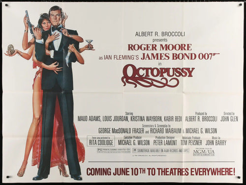 Octopussy Original Vintage Movie Poster