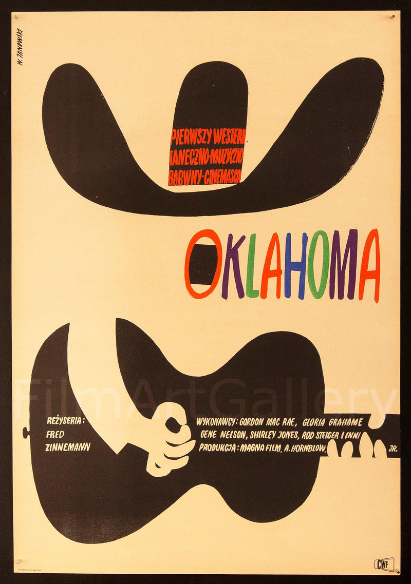 Oklahoma Polish A1 (23x33) Original Vintage Movie Poster