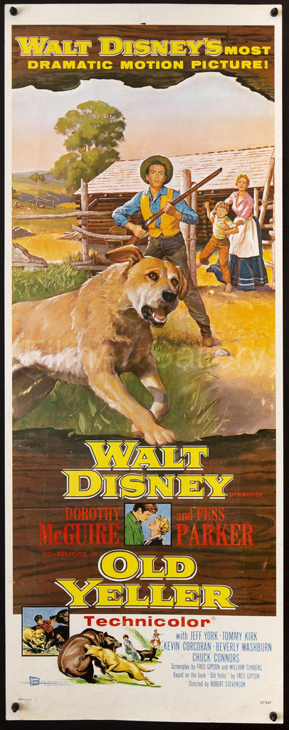 Old Yeller Original Vintage Movie Poster
