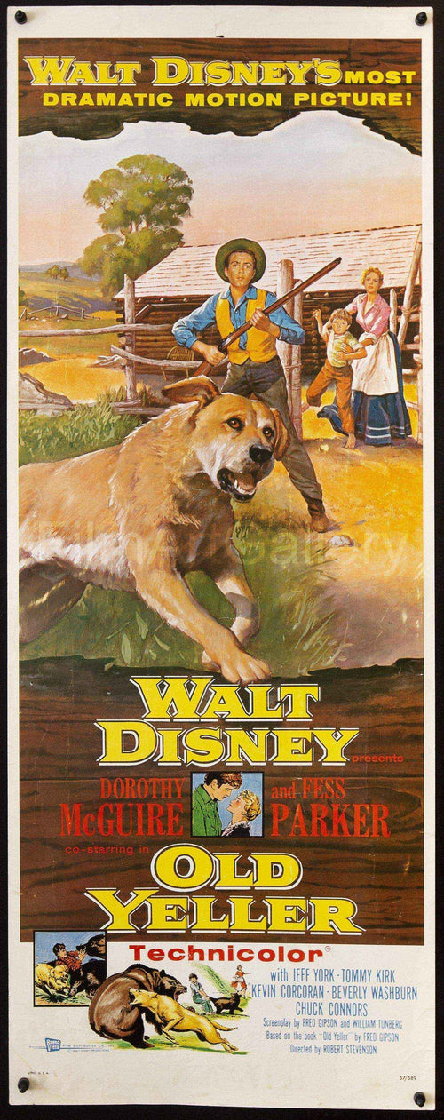 Old Yeller Original Vintage Movie Poster
