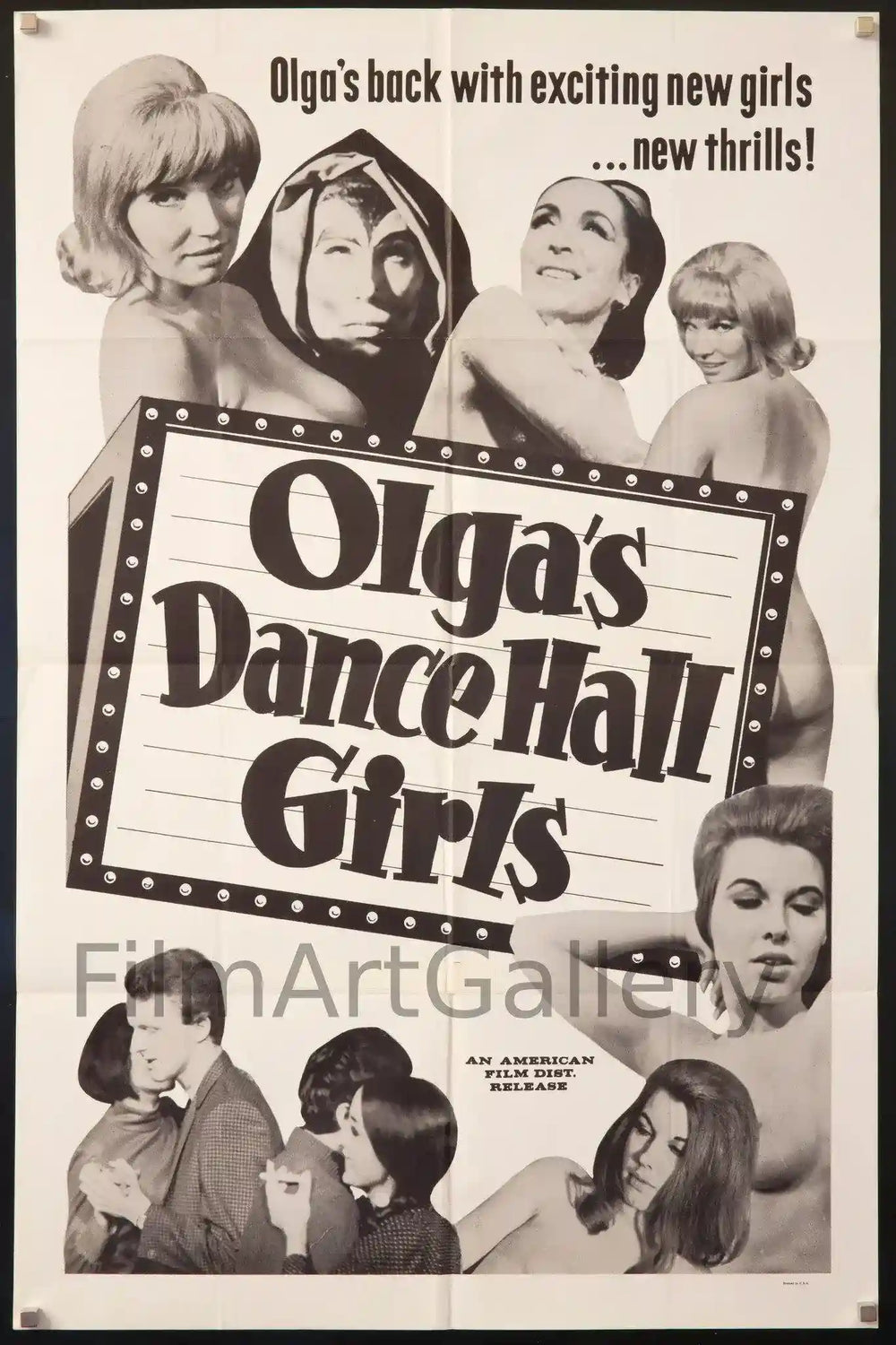 Olga's Dance Hall Girls Original Vintage Movie Poster