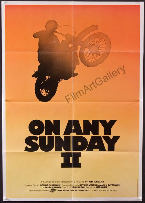 On Any Sunday II Original Vintage Movie Poster