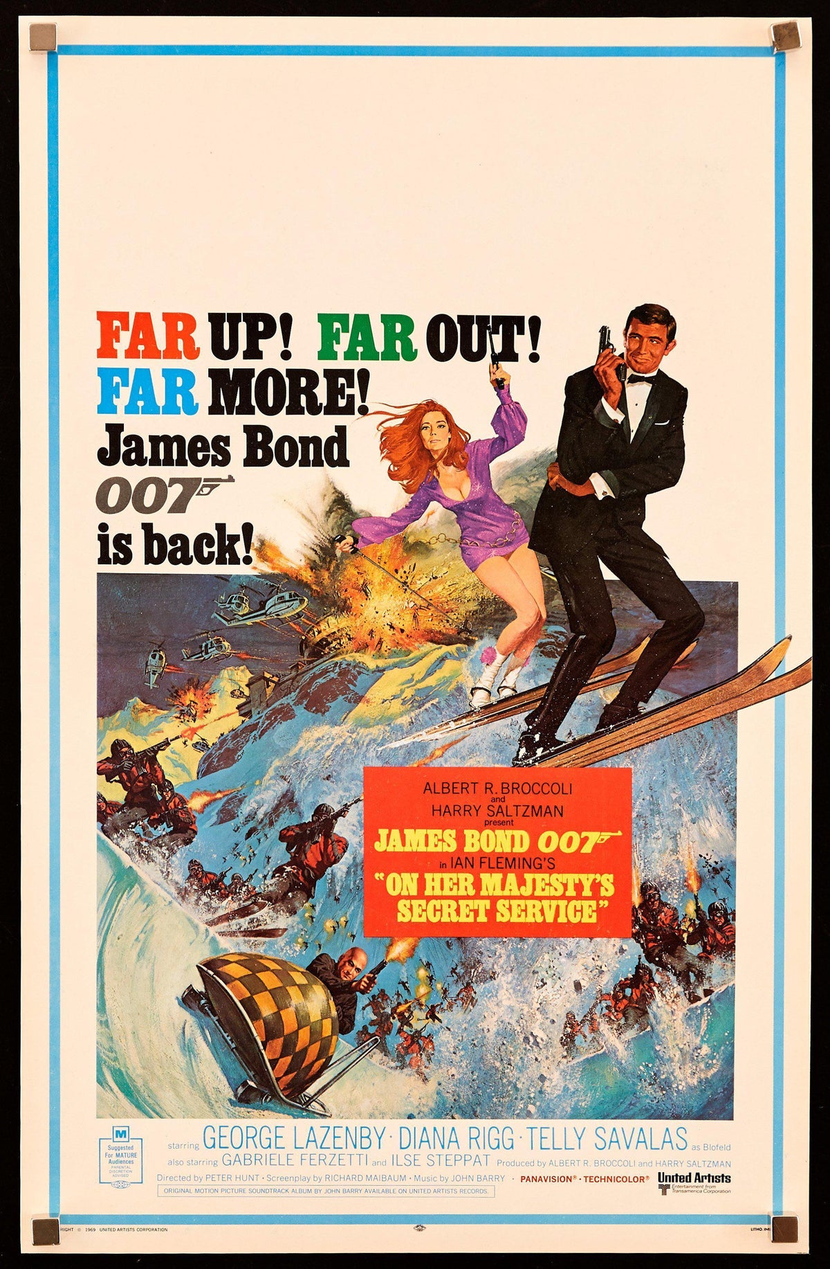 On Her Majesty&#39;s Secret Service Original Vintage Movie Poster