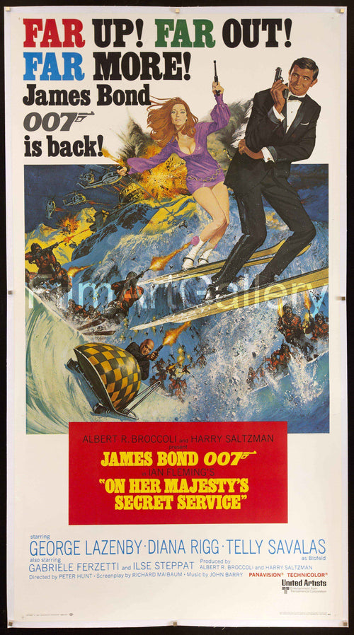 On Her Majesty's Secret Service Original Vintage Movie Poster