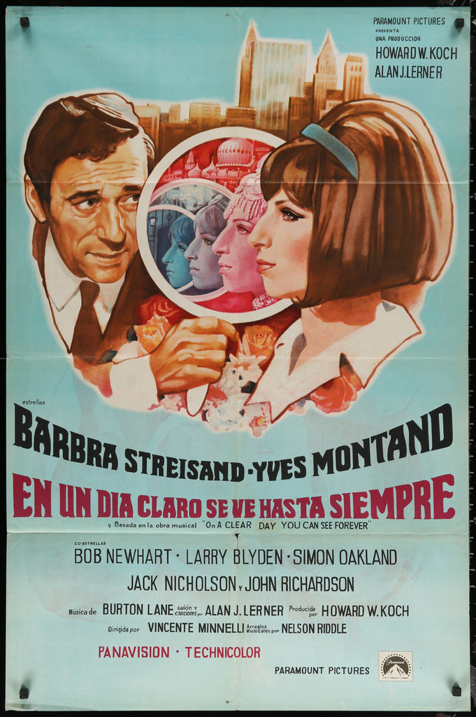 On a Clear Day You Can See Forever Original Vintage Movie Poster