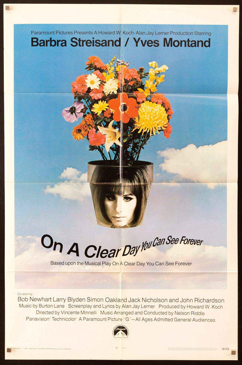 On a Clear Day You Can See Forever Original Vintage Movie Poster