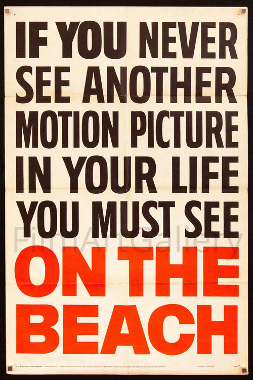 On the Beach Original Vintage Movie Poster