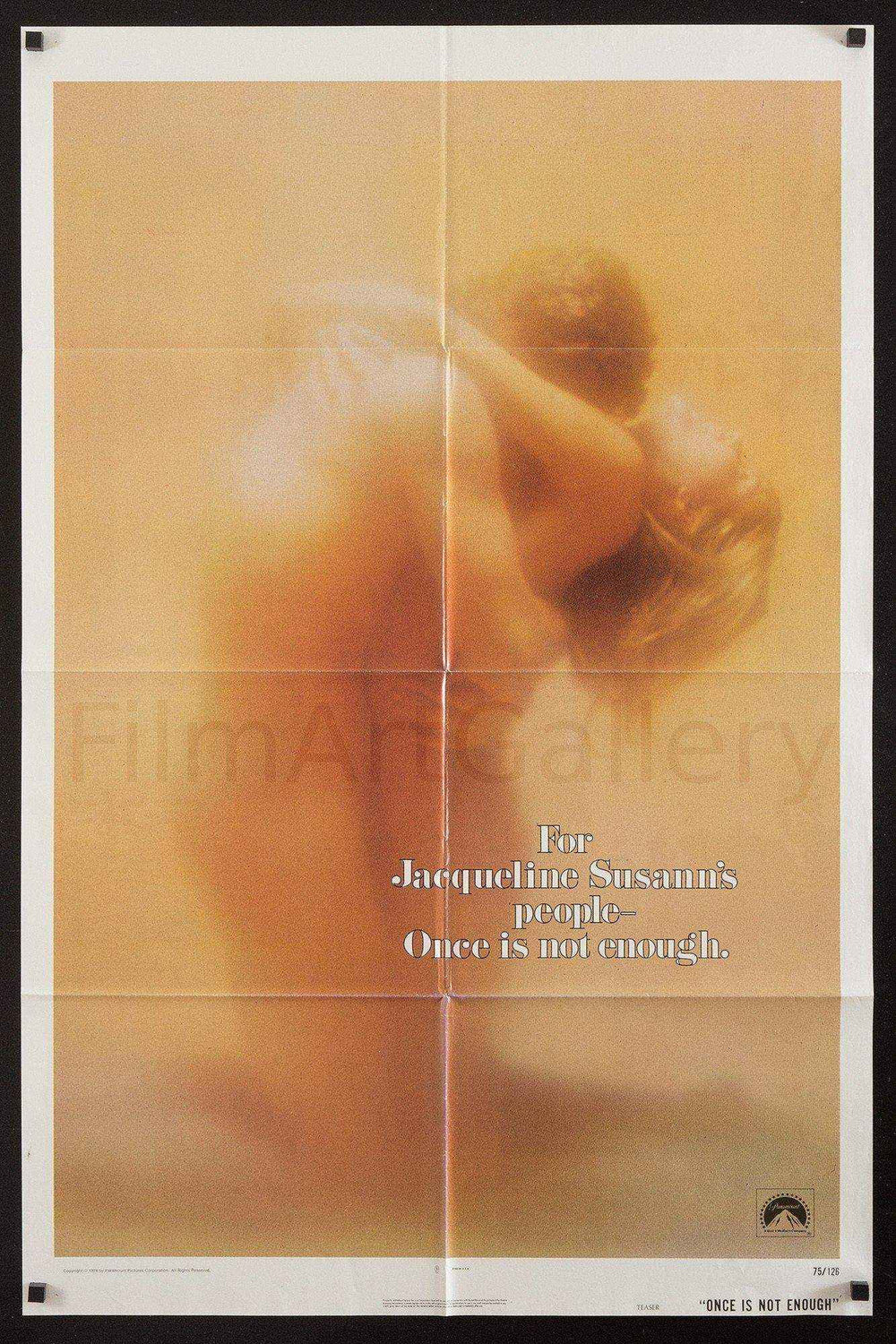 Once Is Not Enough Original Vintage Movie Poster