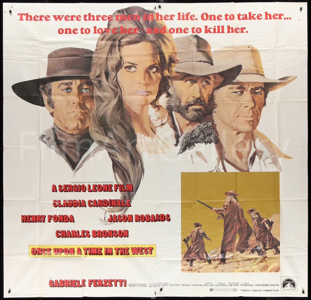 Once Upon A Time In The West 6 Sheet (81x81) Original Vintage Movie Poster