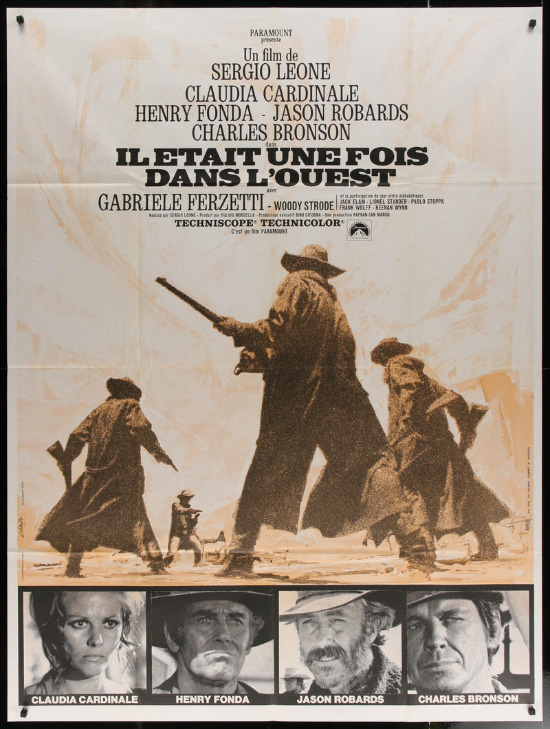 Once Upon A Time In The West French 1 panel (47x63) Original Vintage Movie Poster