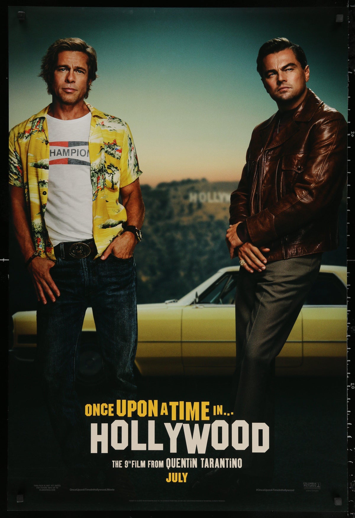 Once Upon a Time In Hollywood 1 Sheet (27x41) Original Vintage Movie Poster