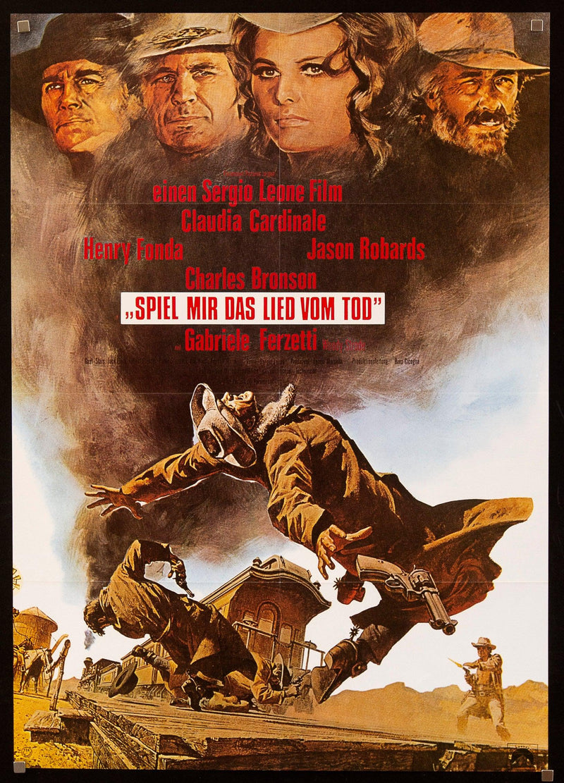 Once Upon a Time In the West German A1 (23x33) Original Vintage Movie Poster