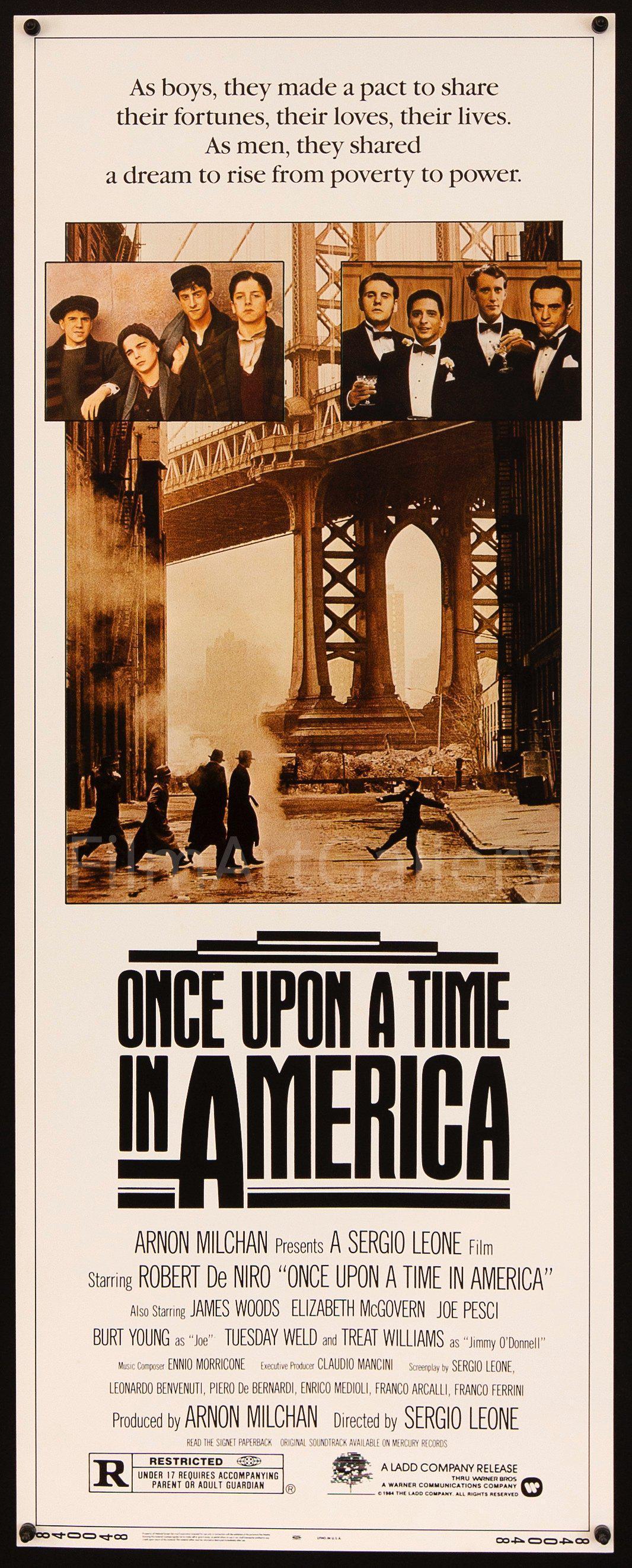 Once Upon a Time in America Insert (14x36) Original Vintage Movie Poster