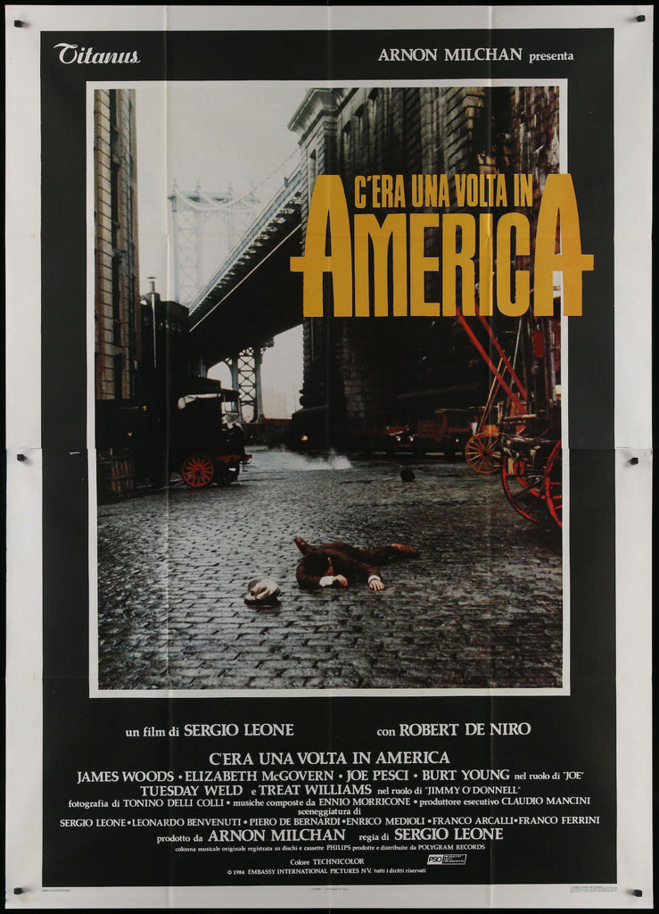 Once Upon a Time in America Italian 4 Foglio (55x78) Original Vintage Movie Poster