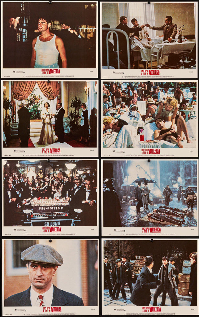 Once Upon a Time in America Lobby Card Set (8-11x14) Original Vintage Movie Poster
