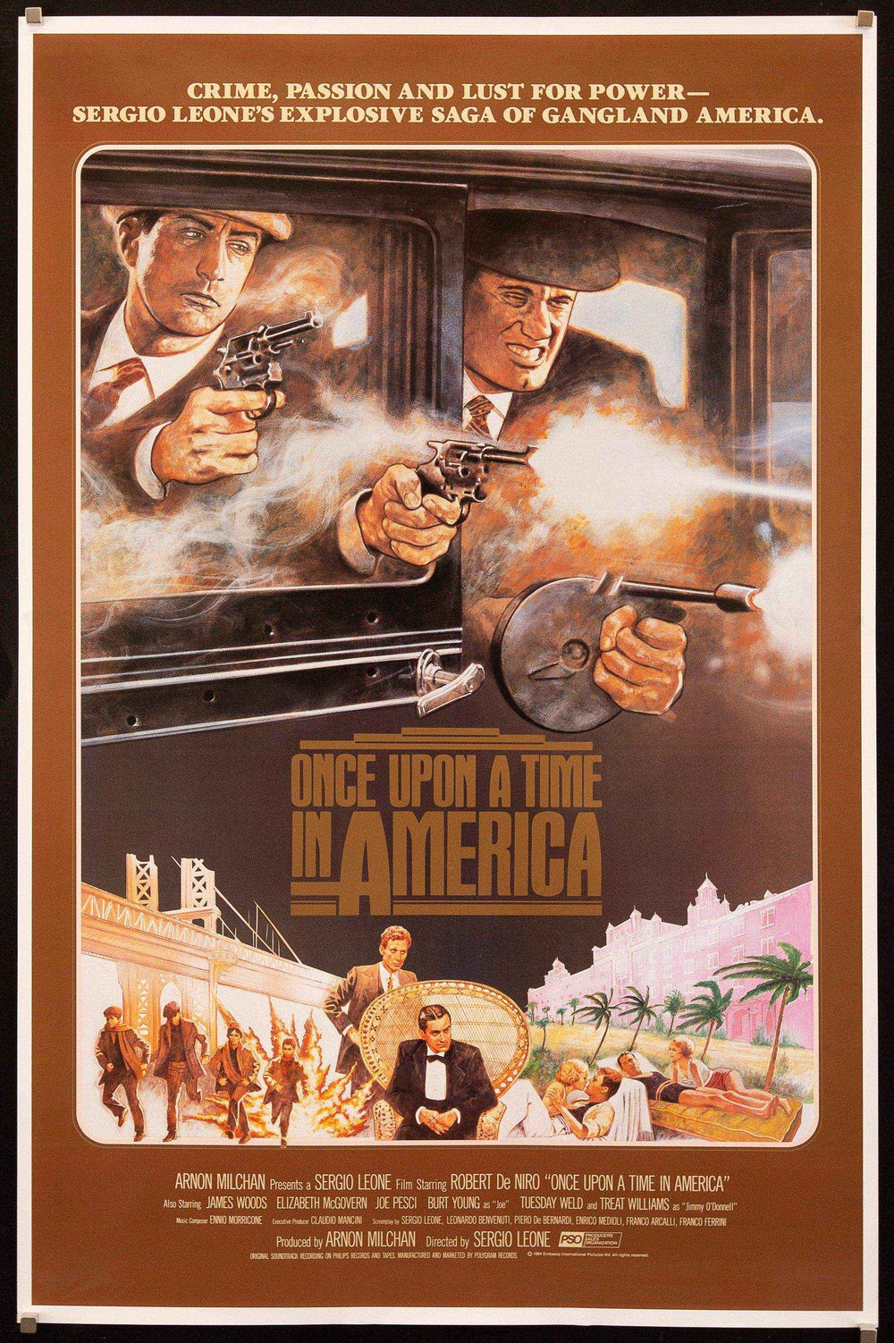 Once Upon a Time in America Original Vintage Movie Poster
