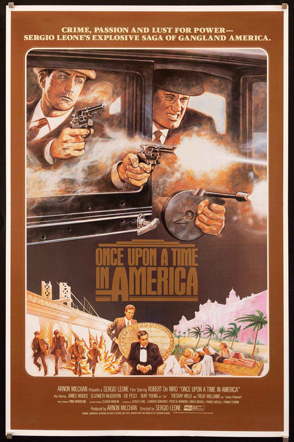 Poster Su Tela 60x90 Cm – Stampa Artistica Del Film 'C'era Una Volta In America' – Quadro Moderno Per Parete