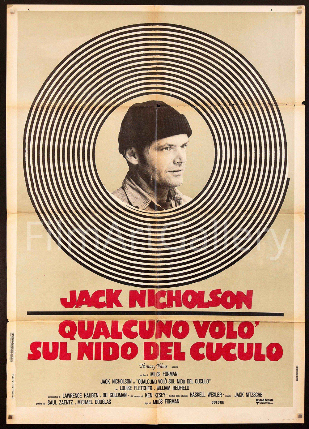 One Flew Over the Cuckoo's Nest Original Vintage Movie Poster