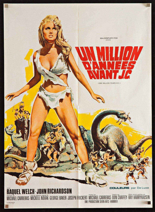 One Million Years B.C. Original Vintage Movie Poster