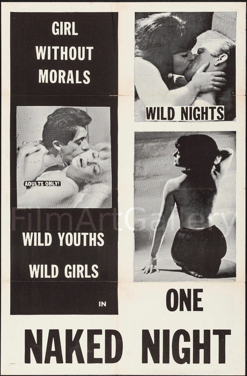 One Naked Night Original Vintage Movie Poster