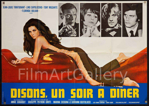 One Night at Dinner (Disons, Un Soir A Diner) Original Vintage Movie Poster