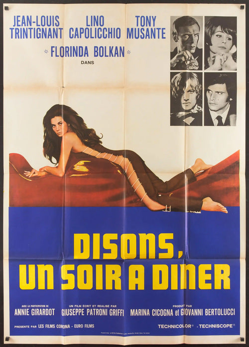 One Night at Dinner (Disons, Un Soir A Diner) Original Vintage Movie Poster