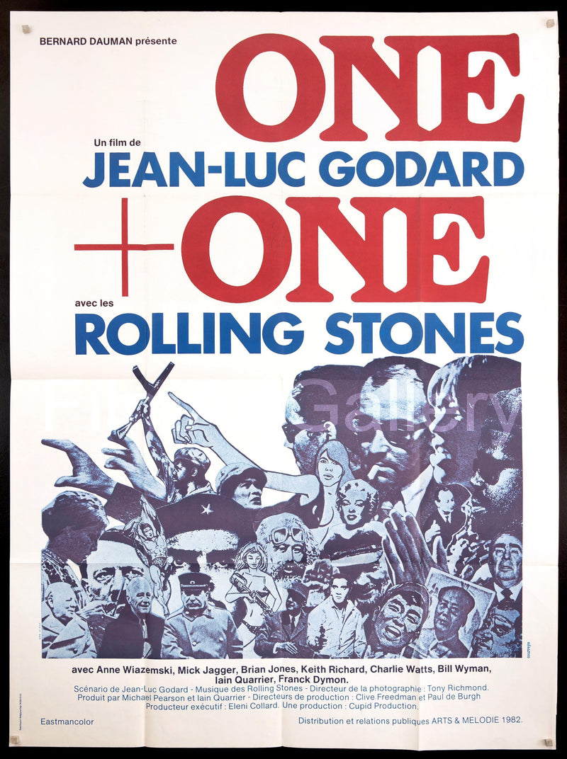 One Plus One (Sympathy for the Devil) French 1 panel (47x63) Original Vintage Movie Poster
